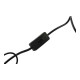 Стенна лампа DKD Home Decor 23 x 19 x 32 cm Черен Бял Смола 220 V 50 W Горила Модерен (2 броя)