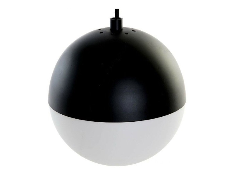 Полилей DKD Home Decor Бял Черен Метал Кристал 220 V (40 x 40 x 80 cm)