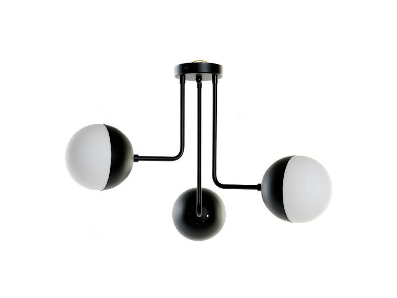 Полилей DKD Home Decor Бял Черен Метал Кристал 220 V 50 W (61 x 58 x 46 cm) Полилей DKD Home Decor Бял Черен Метал Кристал 220 V 50 W (61 x 58 x 46 cm)