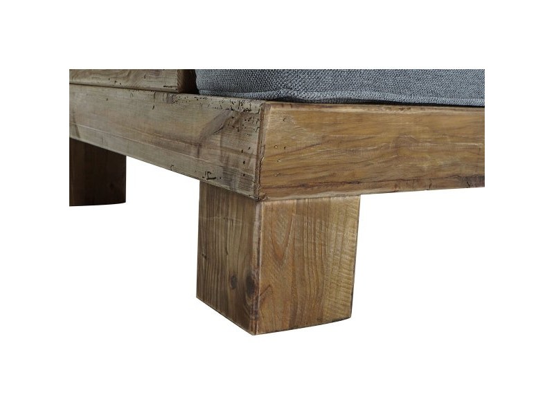 Фотьойл DKD Home Decor Сив Естествен Alpino 224 x 95 x 82 cm