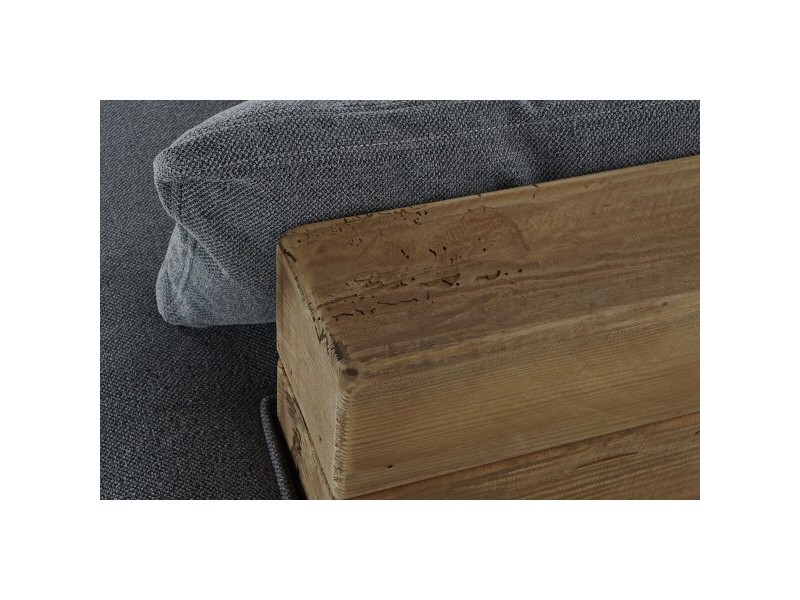 Фотьойл DKD Home Decor Сив Естествен Alpino 224 x 95 x 82 cm