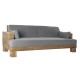 Фотьойл DKD Home Decor Сив Естествен Alpino 224 x 95 x 82 cm