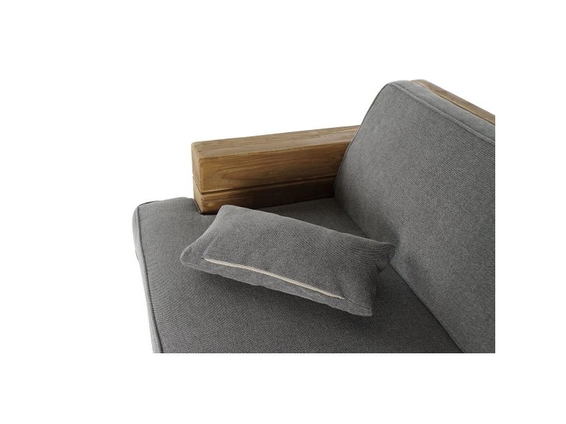 Фотьойл DKD Home Decor Сив Естествен Alpino 224 x 95 x 82 cm