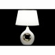 Настолна лампа DKD Home Decor Бял Сребро полиестер Порцелан 220 V Златен 50 W (2 pcs) (31 x 21 x 45 cm)
