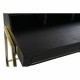 Бюро DKD Home Decor Черен Метал Златен Дърво манго (125 x 74 x 93.5 cm)