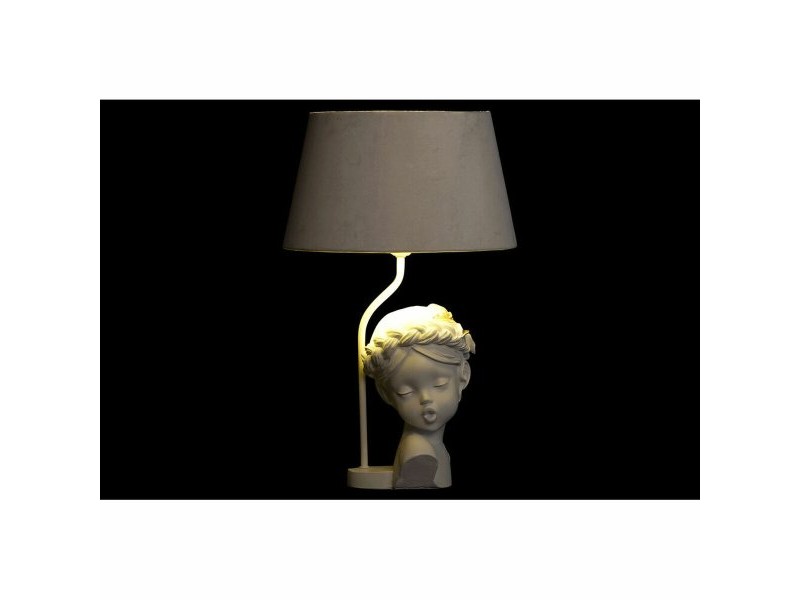 Настолна лампа DKD Home Decor Червен Смола Светло розово 220 V 50 W 30 x 30 x 49 cm (2 броя)