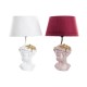 Настолна лампа DKD Home Decor Червен Смола Светло розово 220 V 50 W 30 x 30 x 49 cm (2 броя)