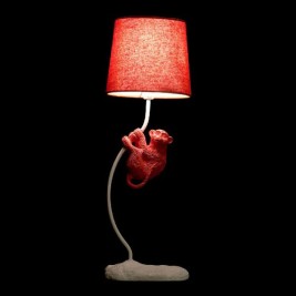 Настолна лампа DKD Home Decor полиестер Смола 25W 220 V Маймуна (2 pcs) (19 x 17 x 53 cm)