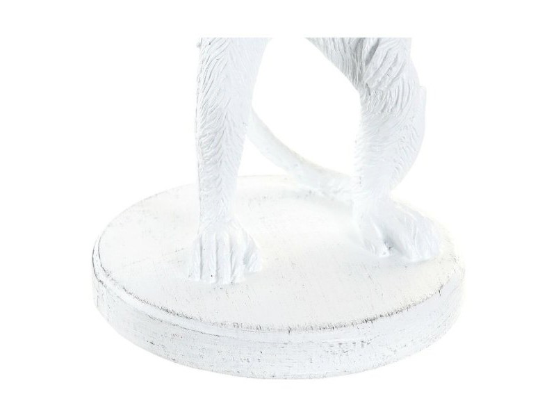 Настолна лампа DKD Home Decor Бял Черен полиестер Метал Смола 25W 220 V Маймуна (2 pcs) (20 x 20 x 45 cm)