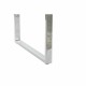 Бюро DKD Home Decor Бял Сребрист Метал Дървен MDF 120 x 55 x 76 cm