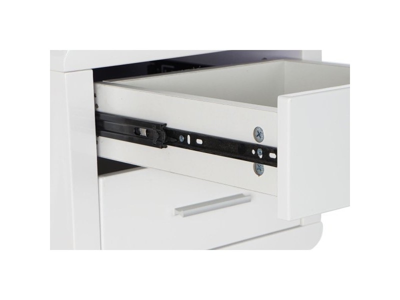 Бюро DKD Home Decor Бял Сребрист Метал Дървен MDF 120 x 55 x 76 cm