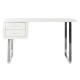 Бюро DKD Home Decor Бял Сребрист Метал Дървен MDF 120 x 55 x 76 cm