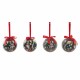 Коледни топки DKD Home Decor Дядо Коледа PVC (7 pcs) (7.5 x 7.5 x 12 cm)