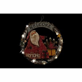Коледна Украса DKD Home Decor Дървен Въже Дядо Коледа (2 pcs) (31 x 4 x 30 cm)