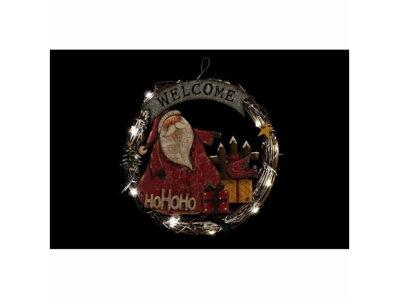 Коледна Украса DKD Home Decor Дървен Въже Дядо Коледа (2 pcs) (31 x 4 x 30 cm) Коледна Украса DKD Home Decor Дървен Въже Дядо Коледа (2 pcs) (31 x 4 x 30 cm)