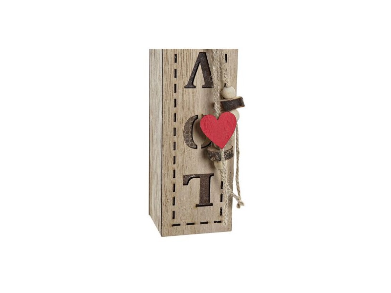 Ярка декорация DKD Home Decor Коледа Естествен (6,5 x 7,5 x 36 cm) (2 броя)