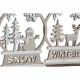 Коледна Украса DKD Home Decor Дървен Царица (12 x 4 x 15 cm) (2 броя)