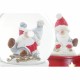 Коледна топка DKD Home Decor Смола Кристал Дядо Коледа (2 pcs) (9.5 x 9.5 x 13.5 cm)