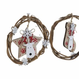 Коледна Украса DKD Home Decor Дървен (3 pcs) (14 x 1 x 18 cm)