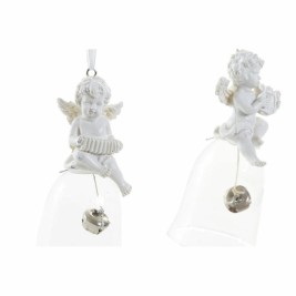 Коледна Украса DKD Home Decor Смола Кристал Ангел (4 pcs) (5 x 5 x 10.5 cm)