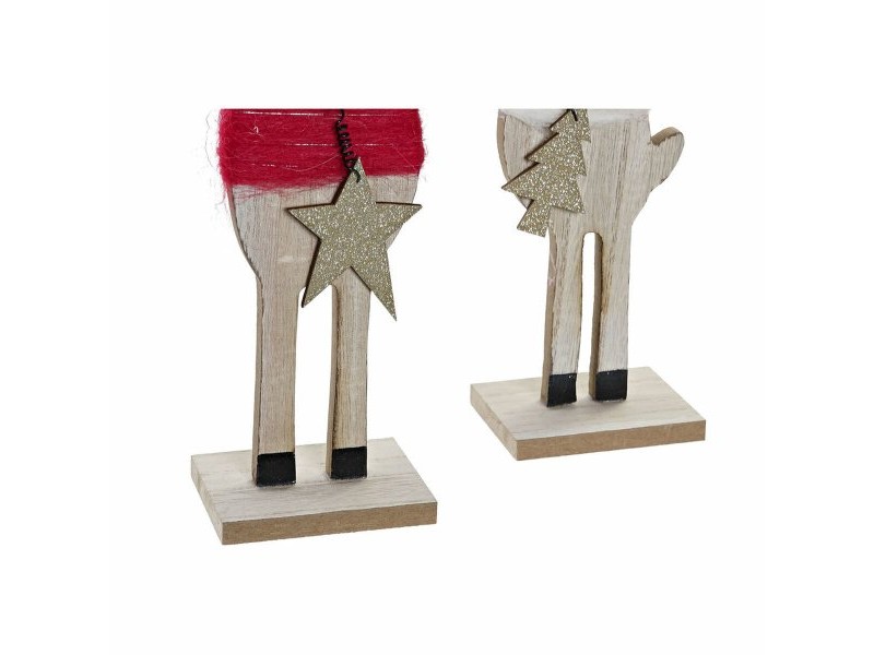 Коледна Украса DKD Home Decor полиестер Дървен (2 pcs) (9 x 6 x 39 cm) Коледна Украса DKD Home Decor полиестер Дървен (2 pcs) (9 x 6 x 39 cm)