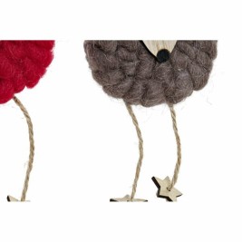 Коледна Украса DKD Home Decor полиестер Дървен Царица (3 pcs) (8 x 3 x 26 cm)