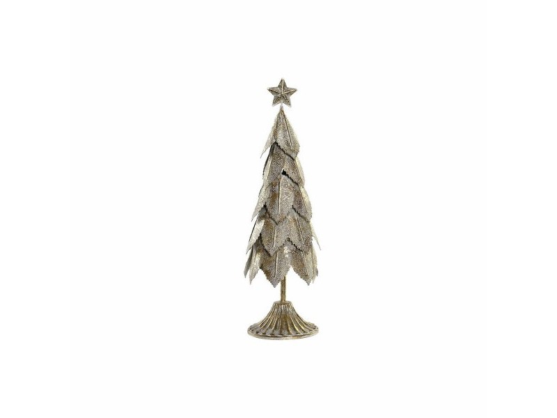 Коледна Украса DKD Home Decor Дърво Метал (12 x 12 x 37 cm)