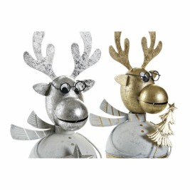 Коледна Украса DKD Home Decor Метал Царица (14 x 13 x 27 cm) (2 pcs)