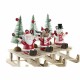 Коледна Украса DKD Home Decor Дървен Дядо Коледа (14 x 6 x 13 cm) (3 pcs)
