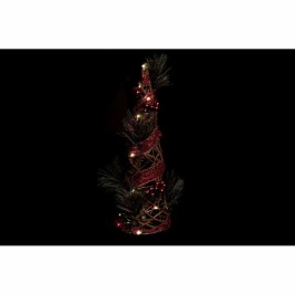 Коледно дърво DKD Home Decor Червен Зелен Златен 16 x 16 x 41 cm Пластмаса (2 броя)