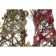 Коледно дърво DKD Home Decor Червен Зелен Златен 16 x 16 x 41 cm Пластмаса (2 броя)
