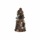 Коледно дърво DKD Home Decor Бял Сребрист Естествен PVC Ананаси Снежен 19 x 19 x 38 cm