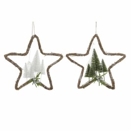 Коледна Украса DKD Home Decor Pатан (2 pcs) (43 x 10 x 43 cm)