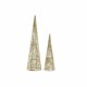 Коледна Украса DKD Home Decor Pатан (2 pcs) (12 x 12 x 40 cm) (16 x 16 x 60 cm)
