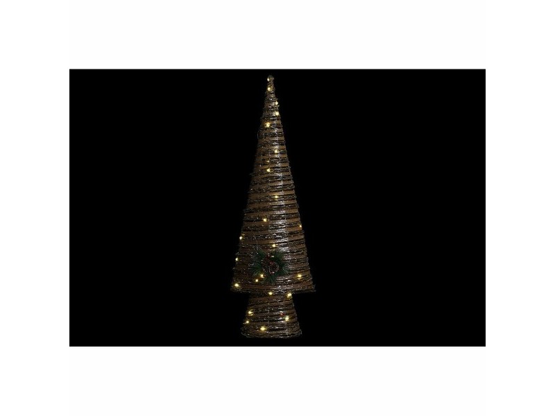 Коледно дърво DKD Home Decor Многоцветен Мед Естествен Пластмаса 32 x 18 x 100 cm (3 броя)