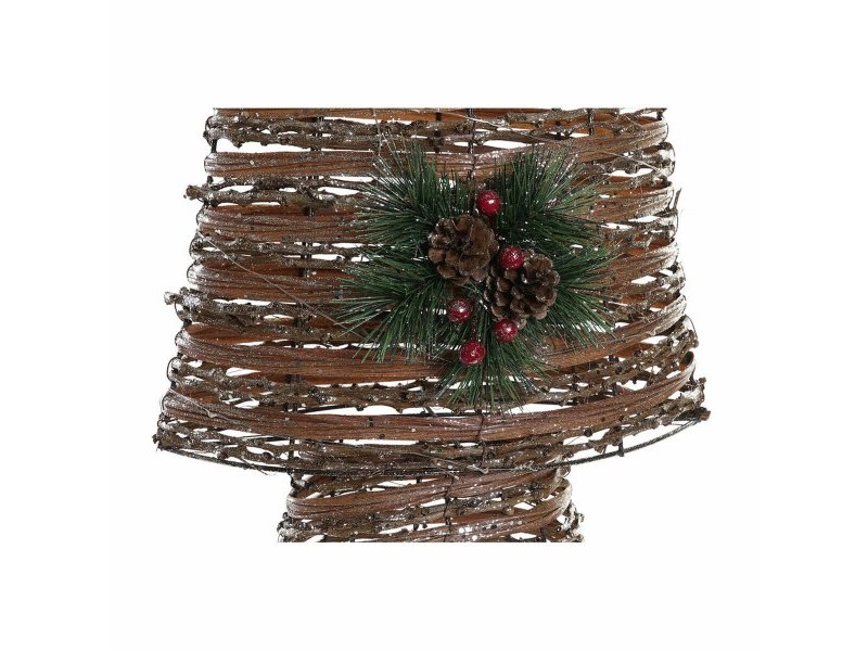 Коледно дърво DKD Home Decor Многоцветен Мед Естествен Пластмаса 32 x 18 x 100 cm (3 броя)
