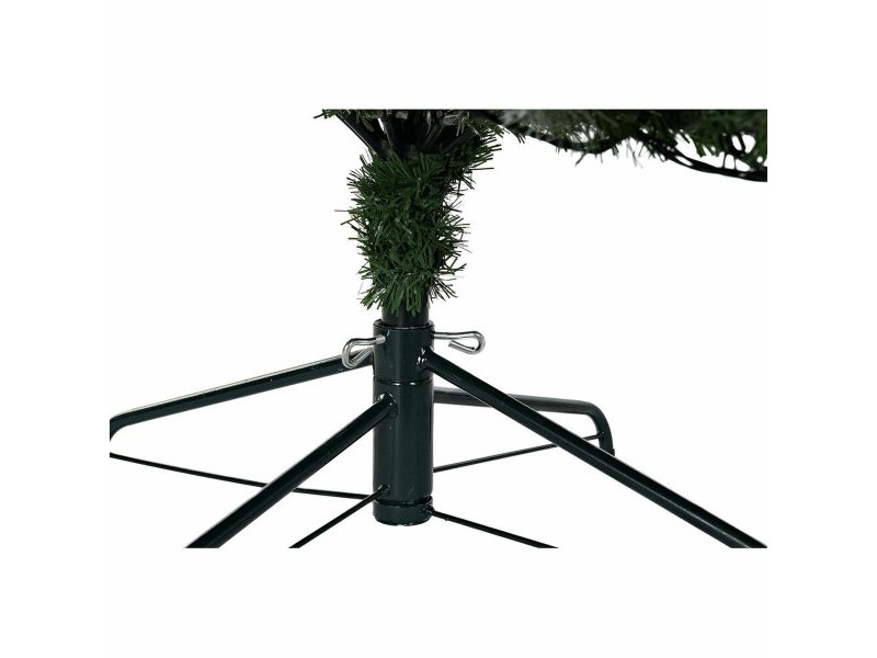 Коледно дърво DKD Home Decor Бял Червен Зелен PVC Ананаси Снежен 125 x 125 x 210 cm