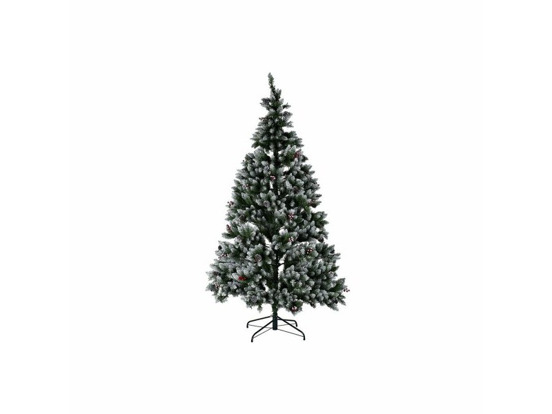 Коледно дърво DKD Home Decor Бял Червен Зелен PVC Ананаси Снежен 125 x 125 x 210 cm Коледно дърво DKD Home Decor Бял Червен Зелен PVC Ананаси Снежен 125 x 125 x 210 cm