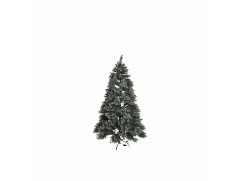 Коледно дърво DKD Home Decor Зелен PVC Пластмаса Снежен 84 x 84 x 120 cm