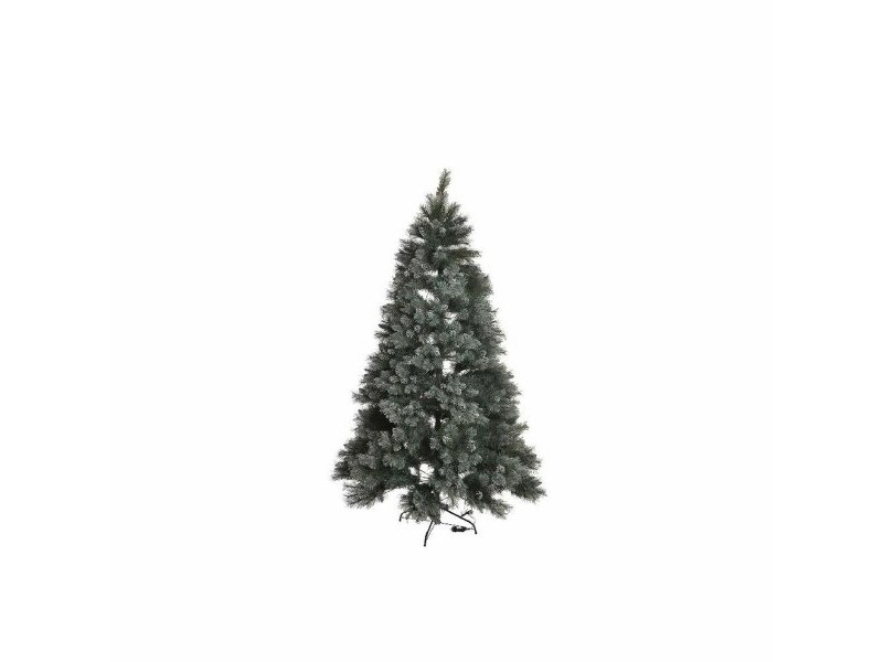 Коледно дърво DKD Home Decor Зелен PVC Пластмаса Снежен 100 x 100 x 150 cm