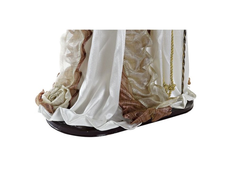 Рождествена Коледна Сцена DKD Home Decor Бял Златен 48 x 28 x 90 cm Пластмаса