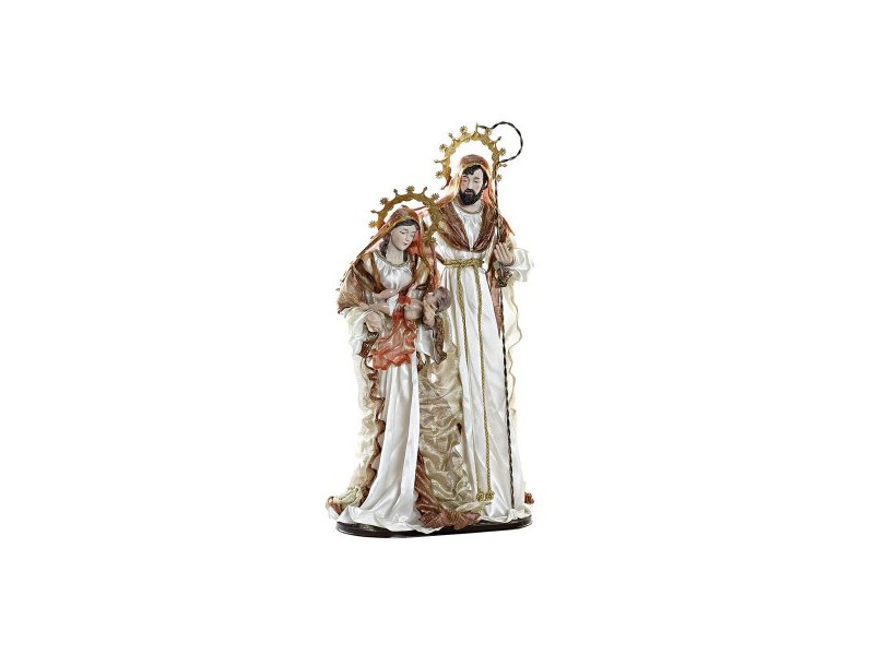 Рождествена Коледна Сцена DKD Home Decor Бял Златен 48 x 28 x 90 cm Пластмаса