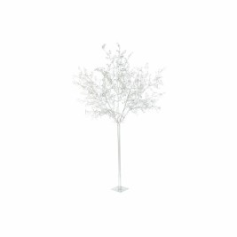 Коледно дърво DKD Home Decor Бял Сребрист Метал Пластмаса 120 x 120 x 220 cm