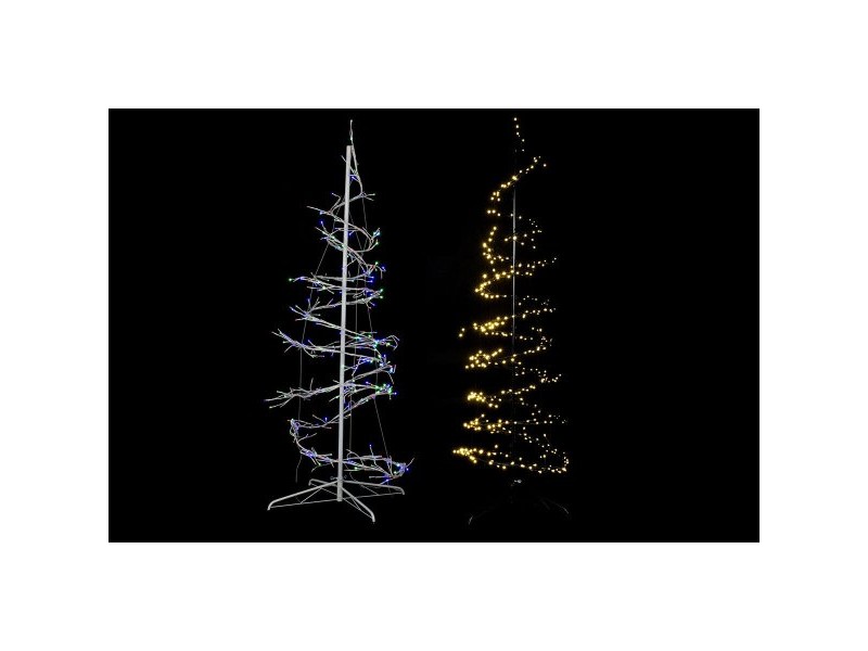 Коледно дърво DKD Home Decor Бял Черен Метал 70 x 70 x 190 cm (2 броя)
