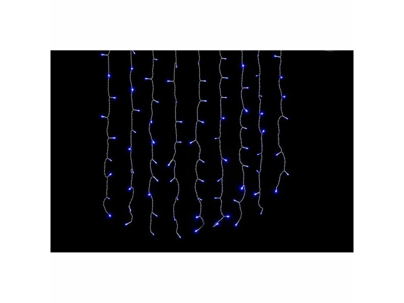 LED Светлинна Завеса DKD Home Decor Син 100 x 1 x 100 cm