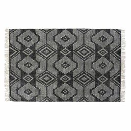 Килим DKD Home Decor Бял Черен Памук (160 x 230 x 1 cm)