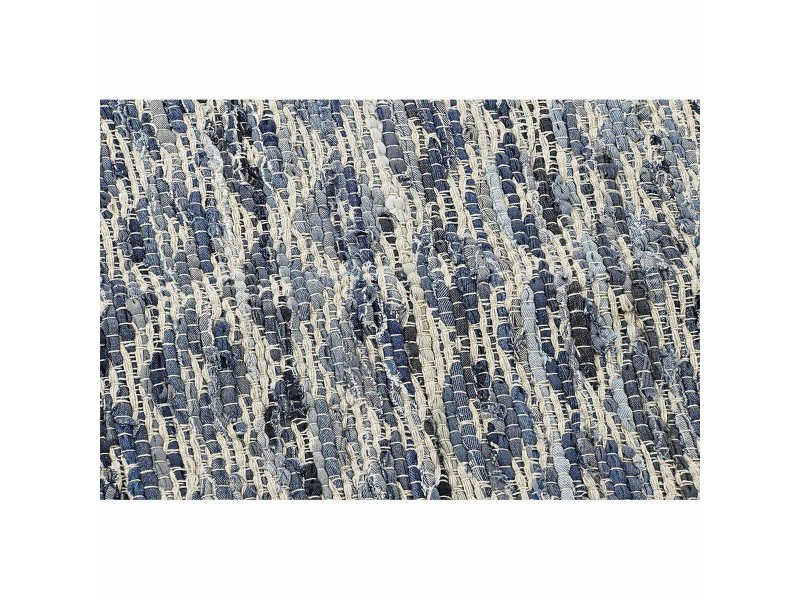 Килим DKD Home Decor Син Бял (120 x 180 x 1 cm)