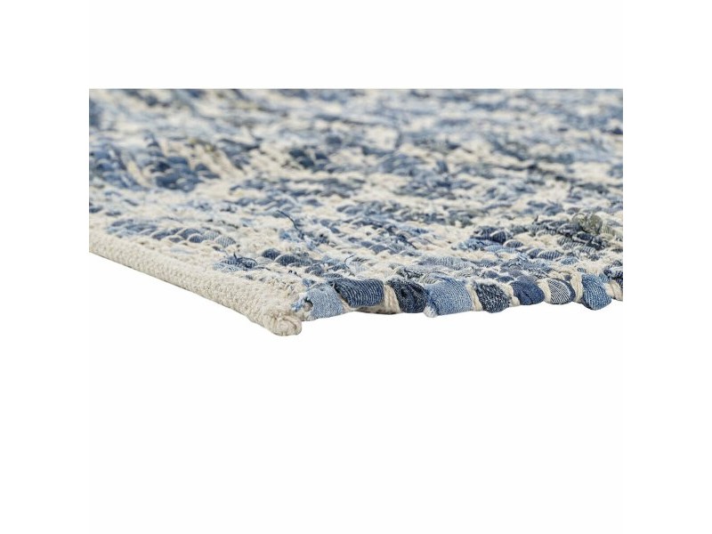 Килим DKD Home Decor Син Бял (120 x 180 x 1 cm)