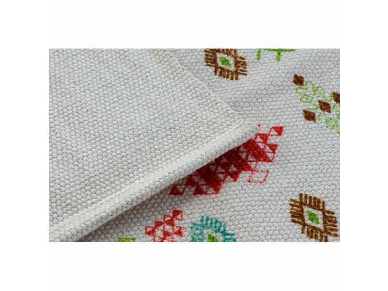 Килим DKD Home Decor 160 x 230 x 0,4 cm полиестер Бял Ikat Boho (2 броя)