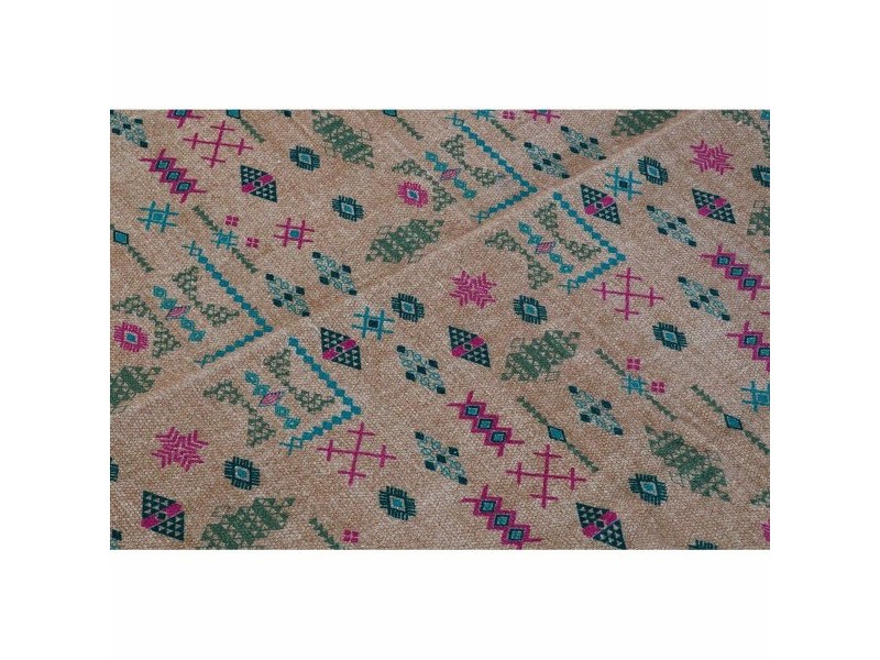 Килим DKD Home Decor 160 x 230 x 0,4 cm полиестер Бял Ikat Boho (2 броя)